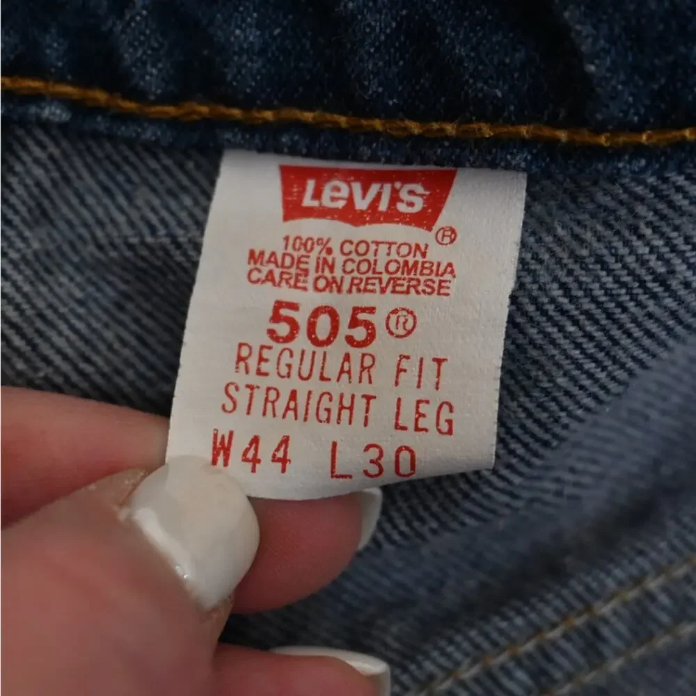 Levi's Mens 505 Regular Fit Straight Leg Vintage Jean 44x30